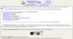 Desktop Screenshot of exploringgodsword.co