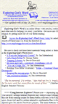 Mobile Screenshot of exploringgodsword.co